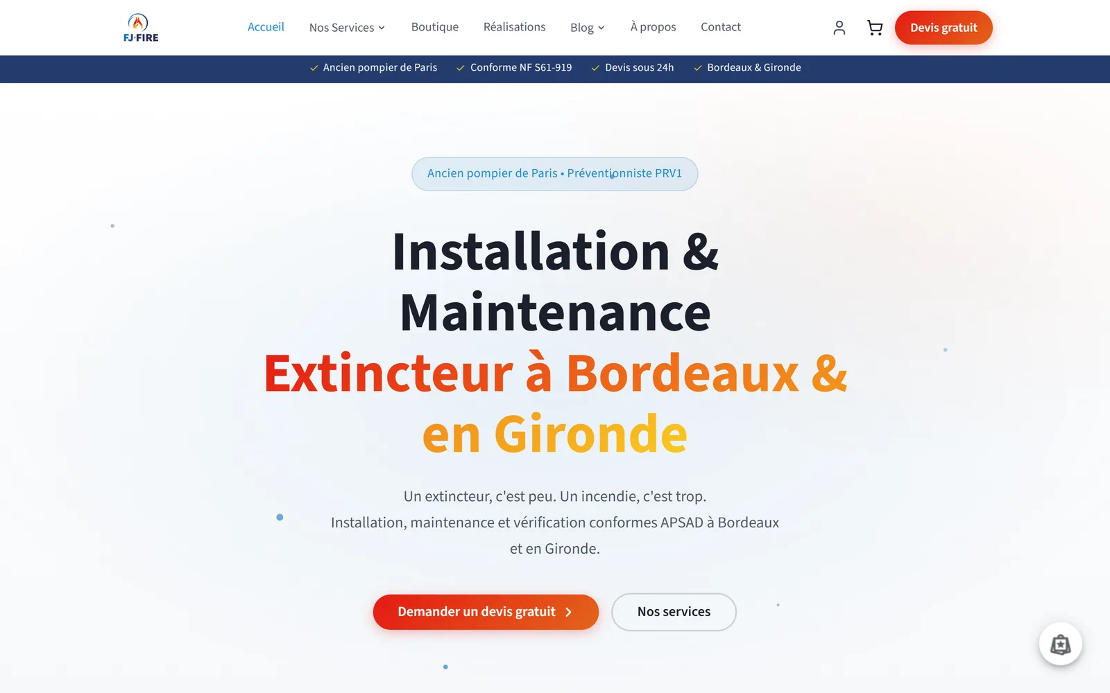 Site de FJ Fire