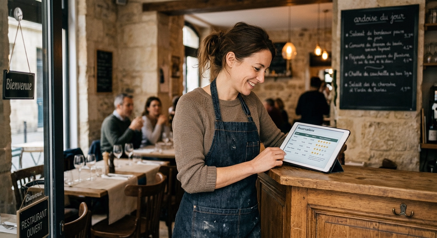 IA pour restaurant à Bordeaux : réservations, avis clients et fidélisation